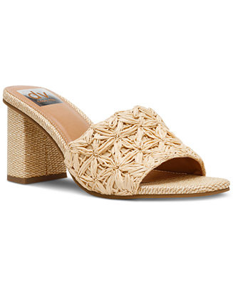DV Dolce Vita Women's Honey Raffia Block-Heel Dress Sandals - Macy's | Macy's