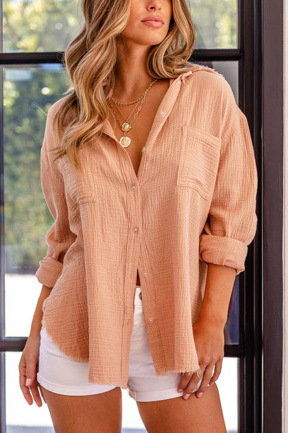 Opal Melon Shacket | Shop Priceless