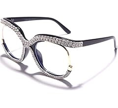RMEROM Blue Light Blocking Oversized Glasses Stylish Fake Round Eyeglasses for Women UV400 Protectio | Amazon (US)