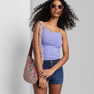 Women's Slim Fit Cropped Cami Tank Top - Wild Fable™ | Target