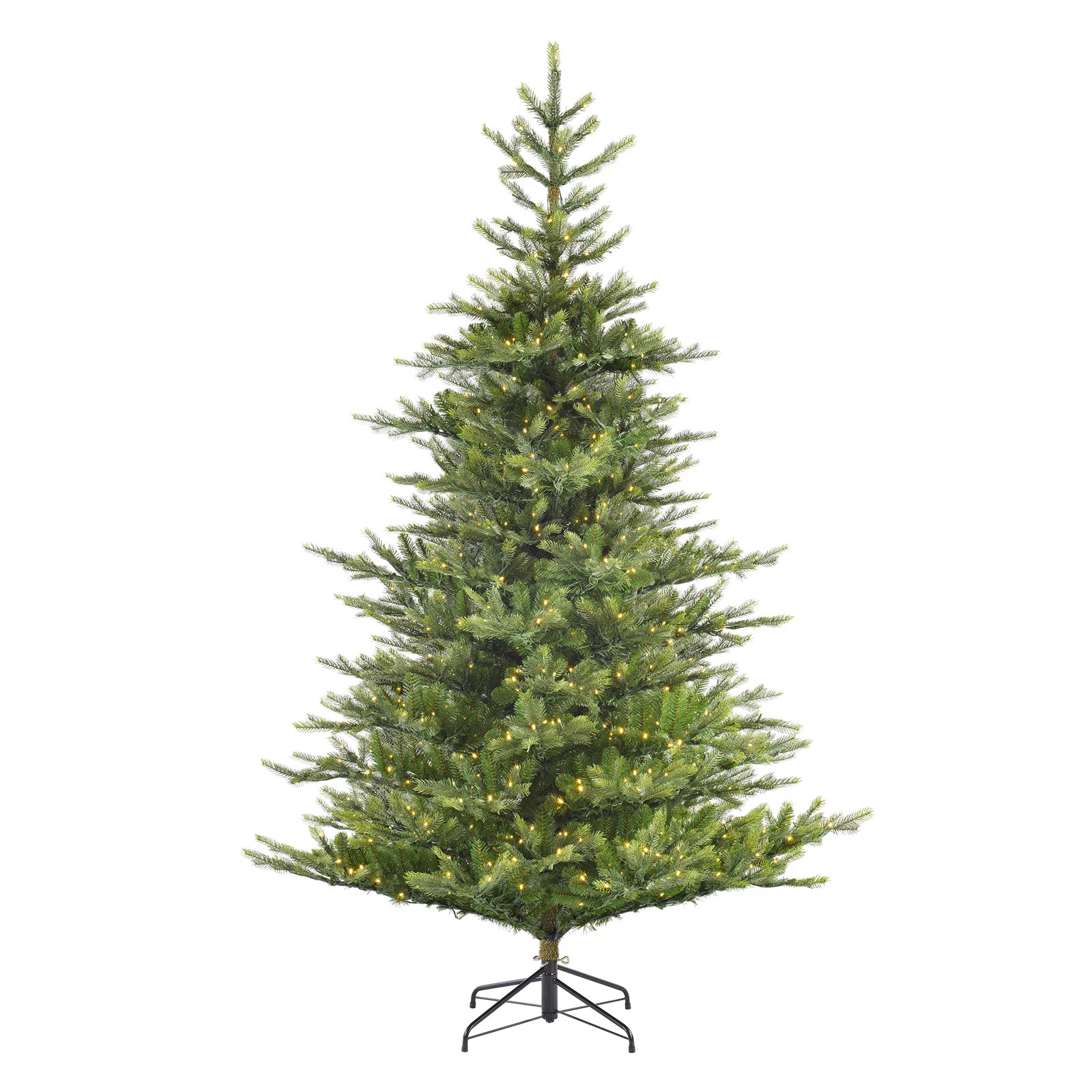 108'' Lighted Artificial Fir Christmas Tree | Wayfair North America