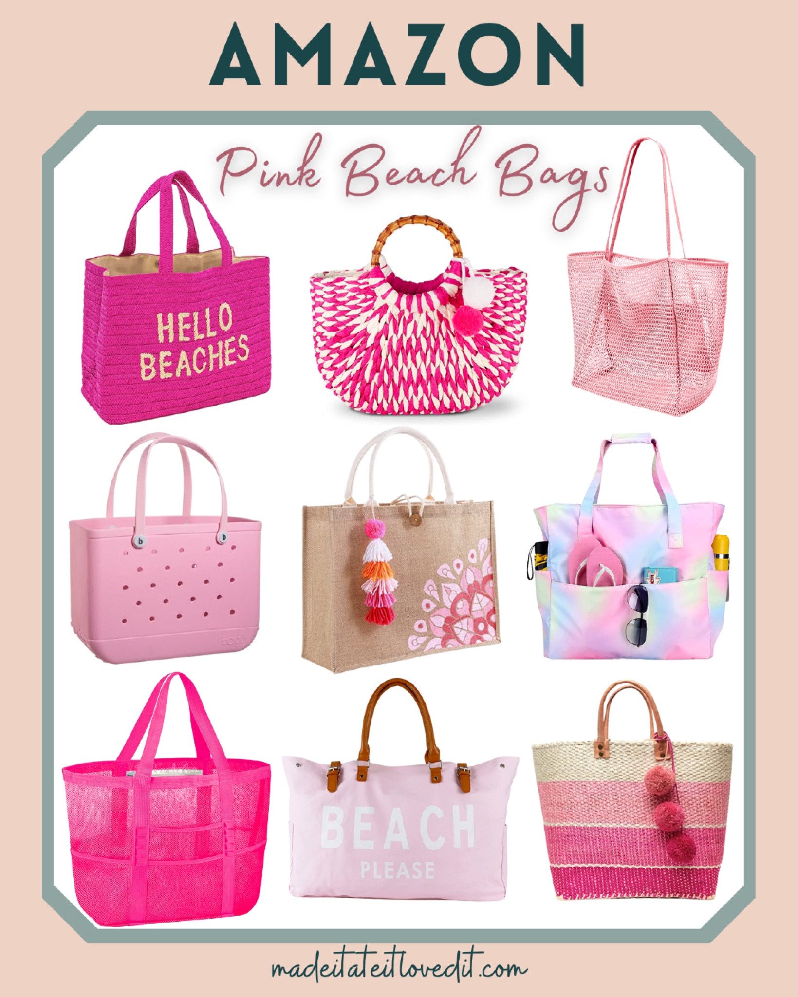 Hello Beaches A Packable Beach Bag curated on LTK