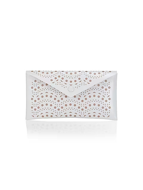 Louise Lasercut Leather Envelope Clutch | Saks Fifth Avenue