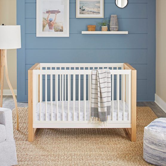 Million Dollar Baby Classic Nantucket 3-in-1 Convertible Crib with Toddler Bed Conversion Kit | The Tot