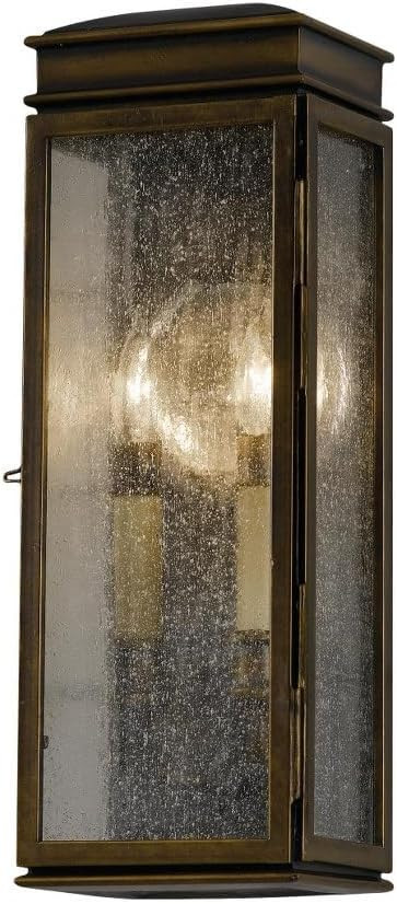 Feiss OL7400ASTB Whitaker Outdoor Lighting Wall Pocket Sconce, Bronze, 2-Light (6"W x 17"H) 120wa... | Amazon (US)