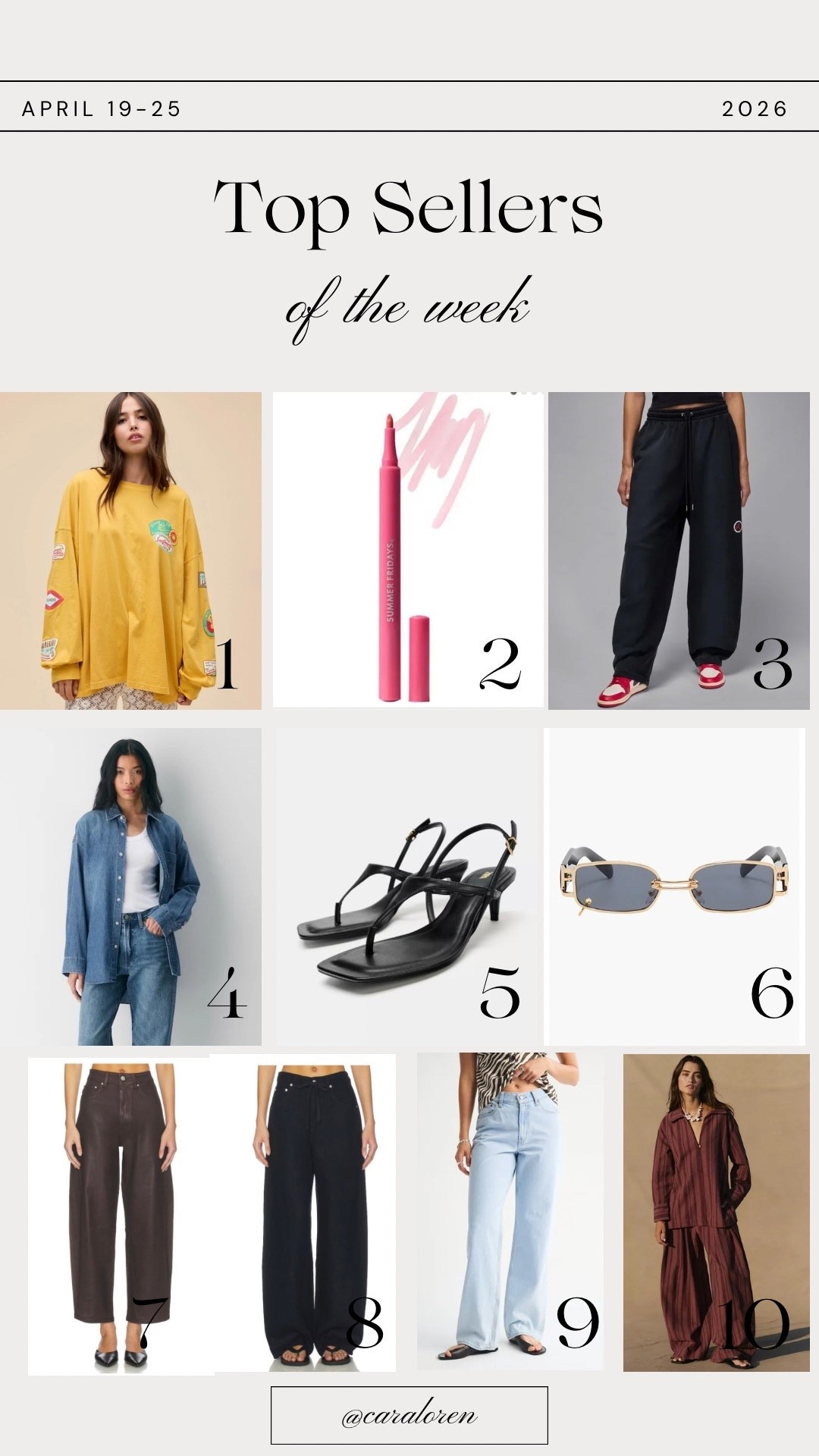 Last week’s best sellers!

#LTKdayinmylife #LTKootd