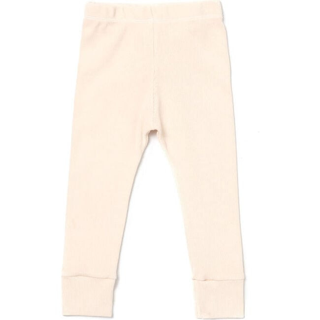 The Ribbed Leggings, Natural | Maisonette