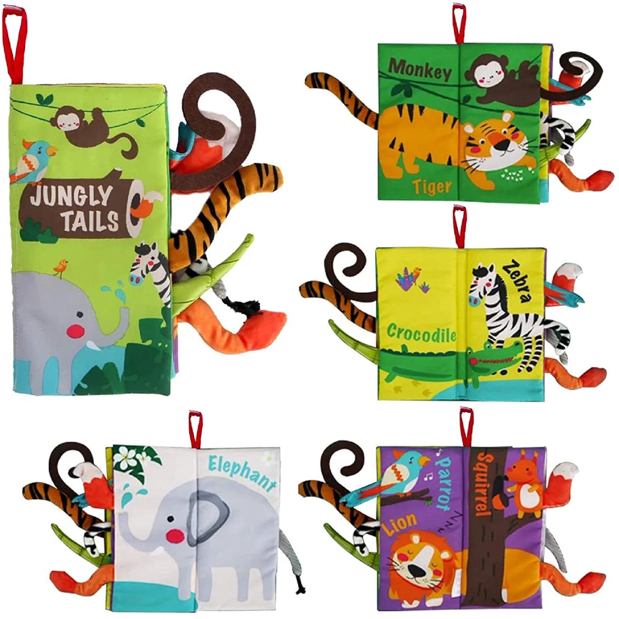 Aippl  Baby's First Library Baby Soft Cloth Books, Intelligence Development Cognize Book Educatio... | Walmart (US)