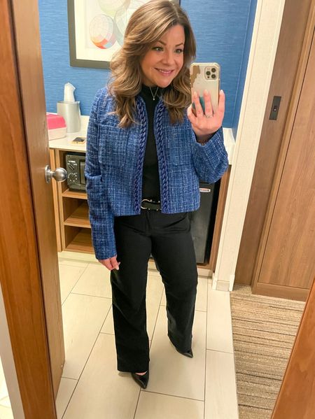 Well, while we’re throwing it to last week’s #outfits…

New mission: get a better photo in this tweed jacket ❤️‍🔥 

I was so excited you all loved it just as much as me! With the blue chain detail and perfect crop, I couldn’t pass it up. Even better it was on sale for $17 // #StyledtoSmile 

Jacket from @vicidolls 

#vicidolls #vici #tweedjacket #trendy #styleinspiration #professional #workwear #outfitinspiration #ootd #details 

#LTKunder100 #LTKworkwear #LTKstyletip