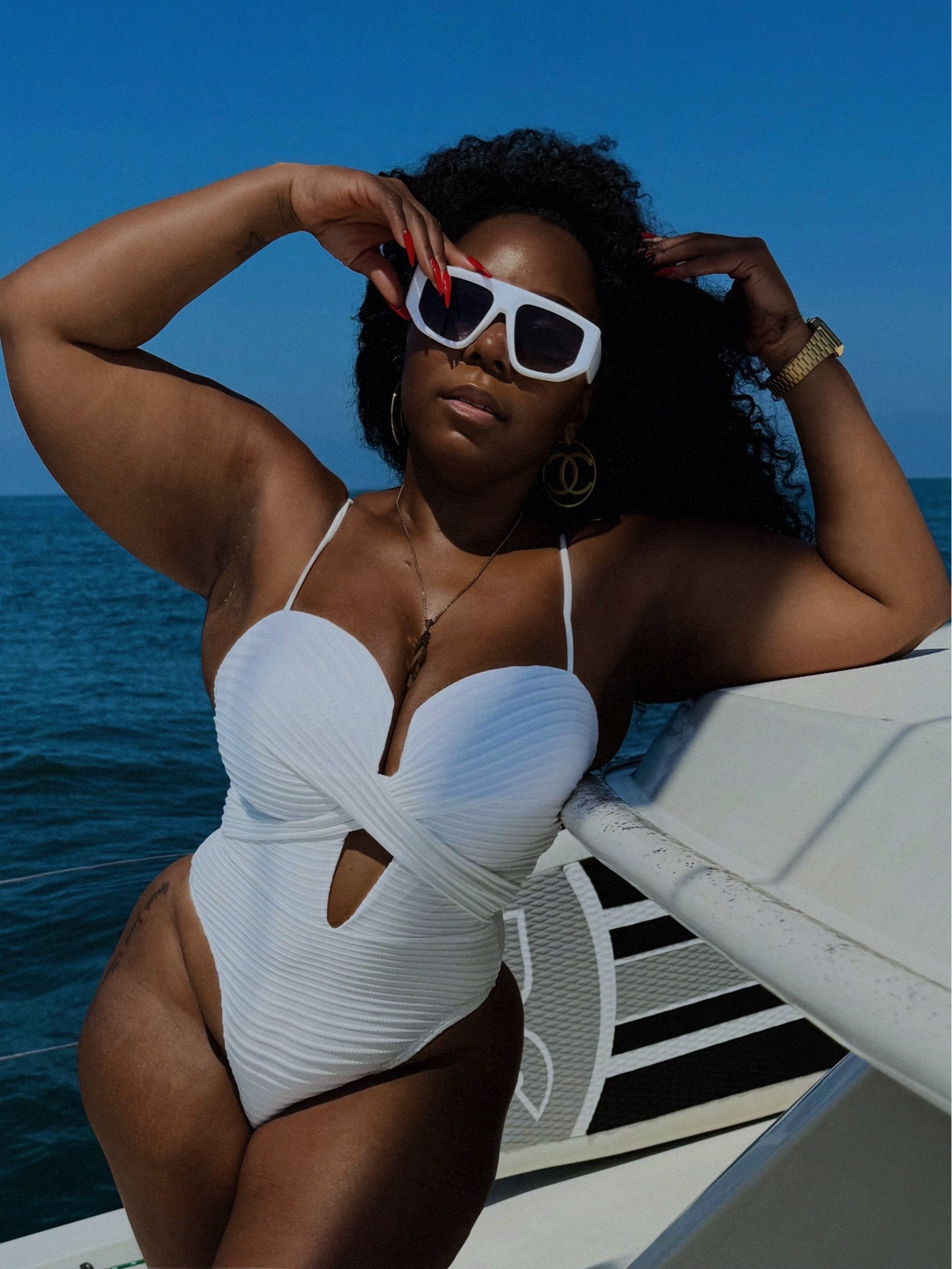 The sunnies I’m wearing are from a street vendor. However I found a similar pair on SHEIN while you’re grabbing your swimsuit! 🖤 #iamsummerterry 

#LTKSwim #LTKTravel #LTKFindsUnder50