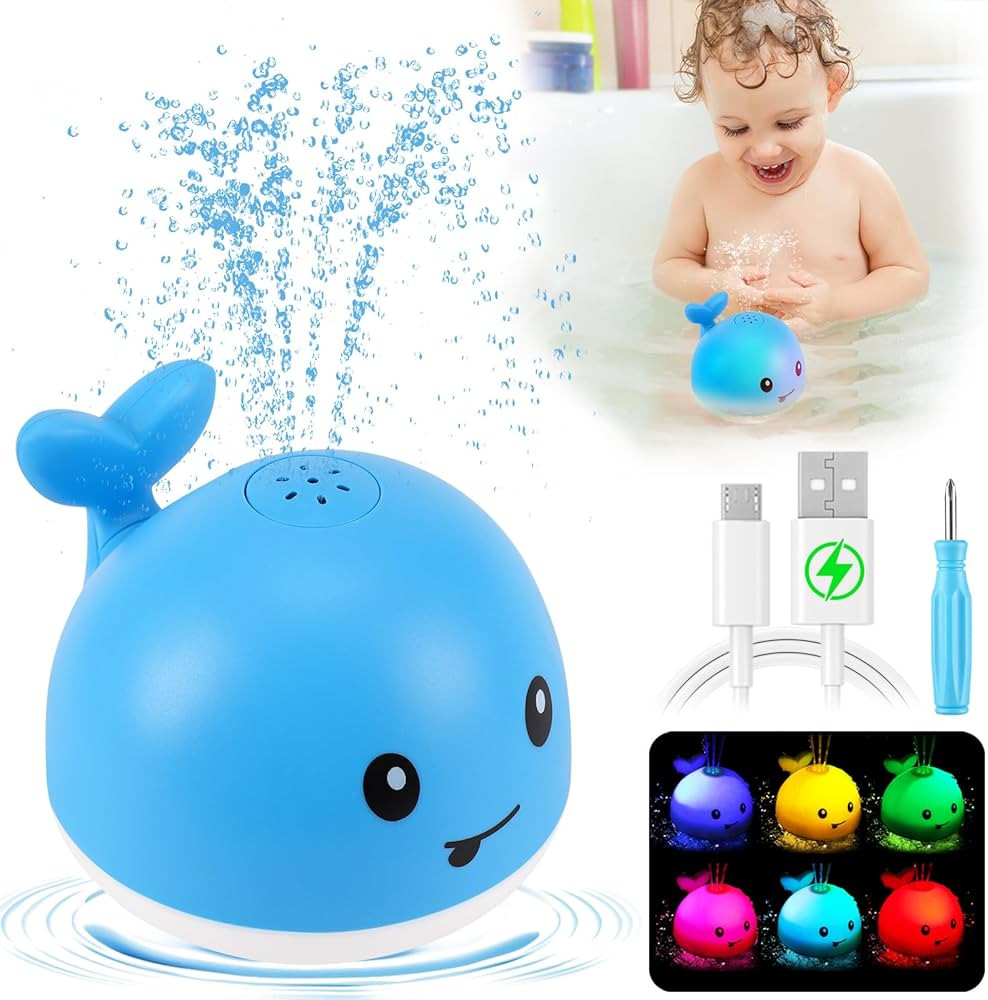 Gigilli Baby Bath Toys, Boys Pool Toys Bath Fountain Water Table Spray Toy 6-12 12-18 Months, Boy... | Amazon (US)