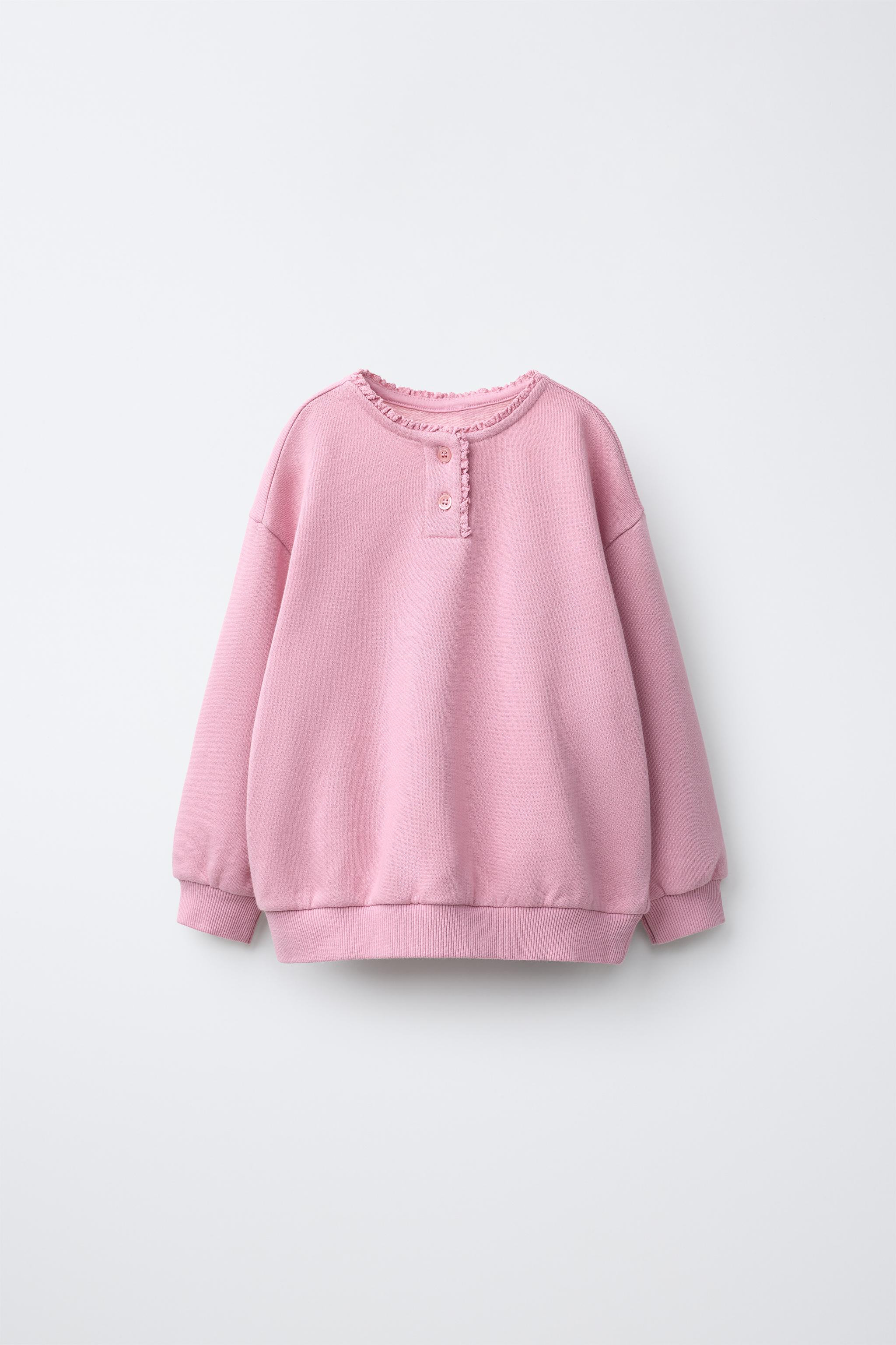 WASHED LACE SWEATSHIRT | Zara US