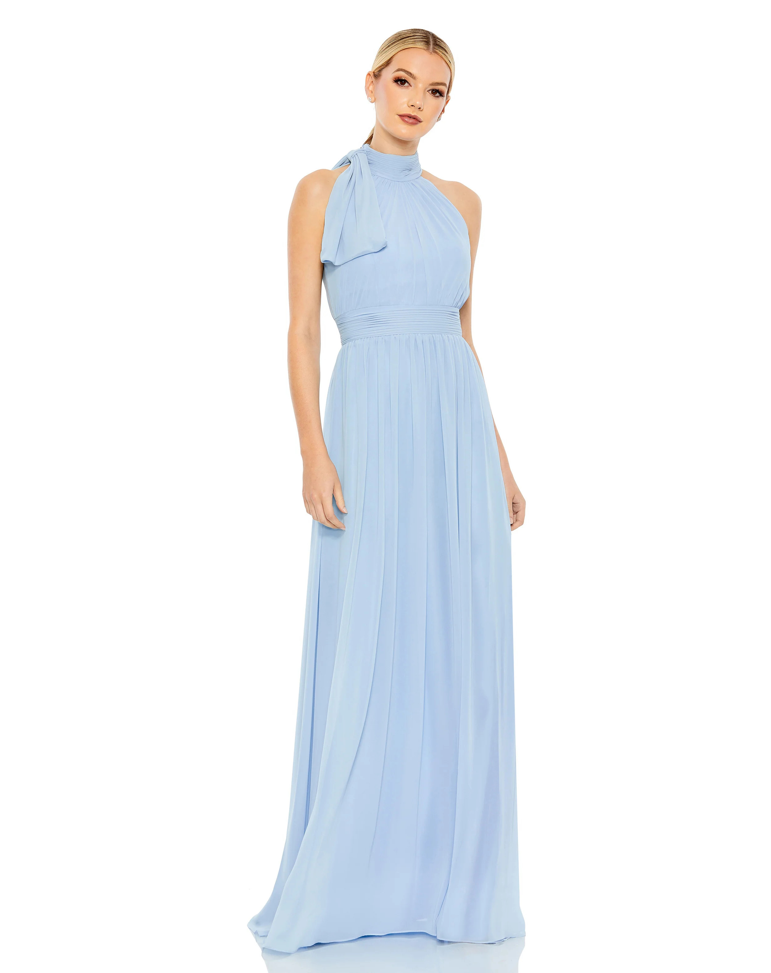 High Neck Chiffon Gown | Mac Duggal