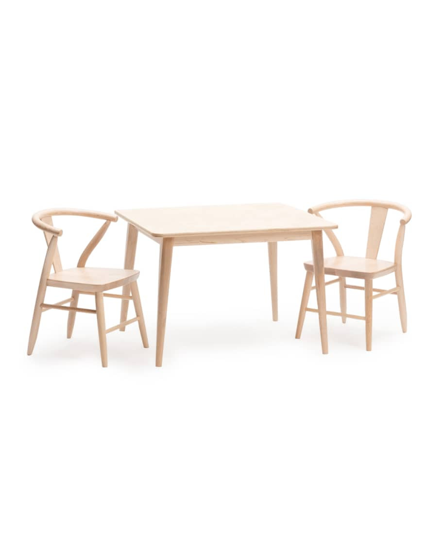 Handmade Crescent Table & Chairs | Neiman Marcus
