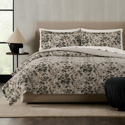Jeremiah Brent Home King Floral Comforter Black/white | Target