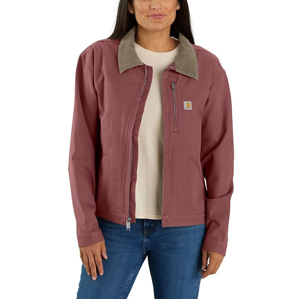 Women's Carhartt Detroit Canvas Canvas Jacket Medium Apple | Scheels