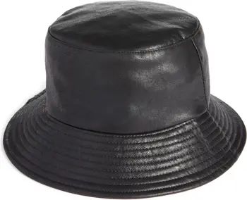 Open Edit Faux Leather Bucket Hat | Nordstrom | Nordstrom