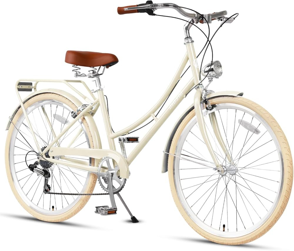 AVASTA Hybrid Bike for Adult Women Female Lightweight Step Through 26 inch Hi-Ten Steel Frame Cit... | Amazon (US)