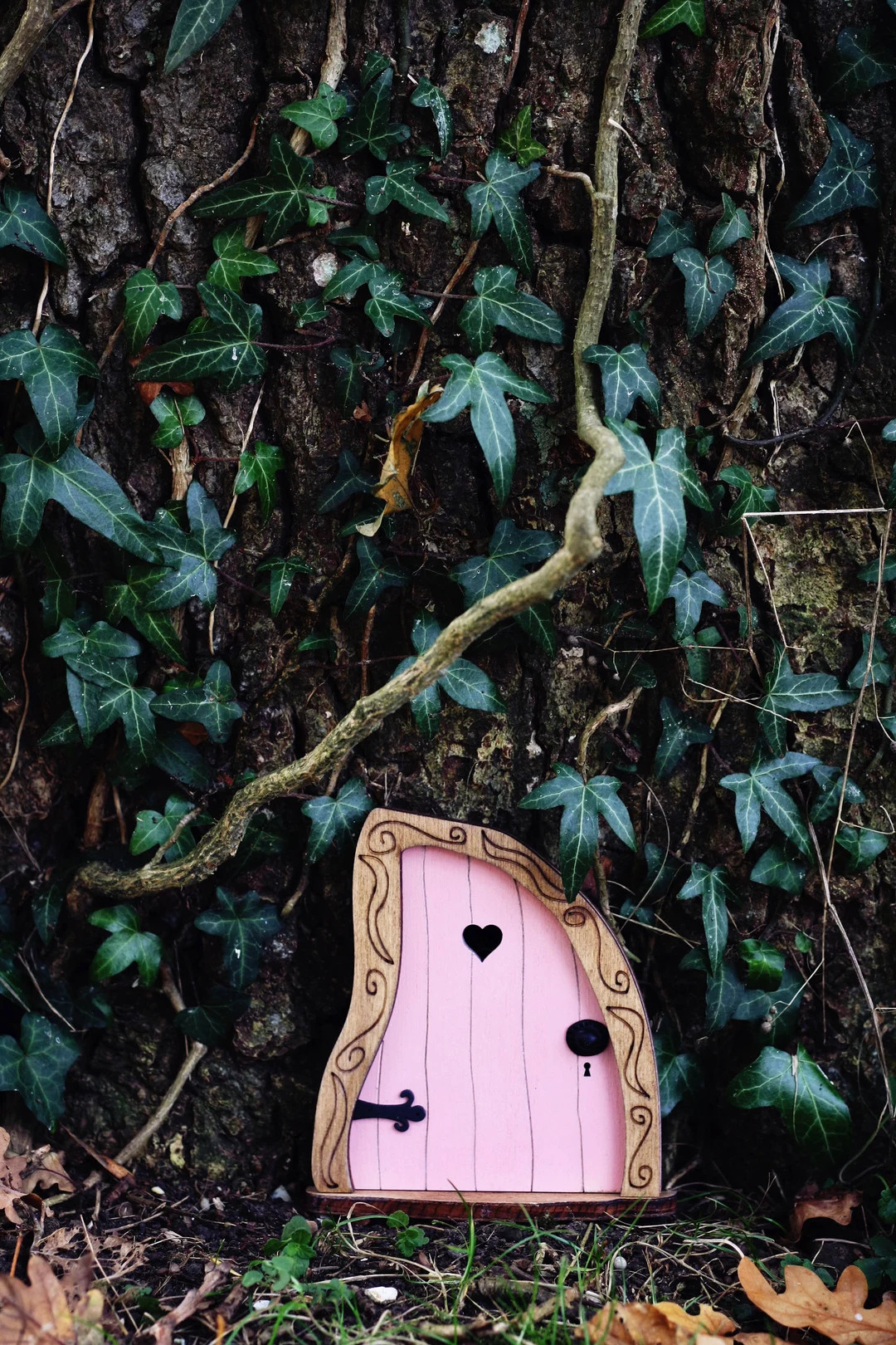 Fairy Door 'nanda' in Pink Pink Fairy Door Fairy Door for Tree Outdoor Decor Fairy Garden Fairyta... | Etsy (US)