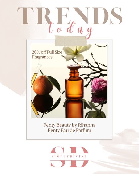 20% off full size fragrances from Sephora!! Here is Rihanna’s new Fenty Beauty scent: Magnolia, Musk, and Bulgarian Rose. 💕

| Sephora | Fenty Beauty | beauty | perfume | fragrance | sale | gifts for her | gift guide | seasonal | holiday | 

#LTKbeauty #LTKGiftGuide #LTKsalealert