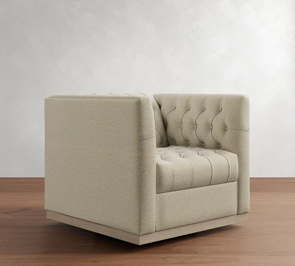 Edgewood Swivel Chair | Pottery Barn (US)