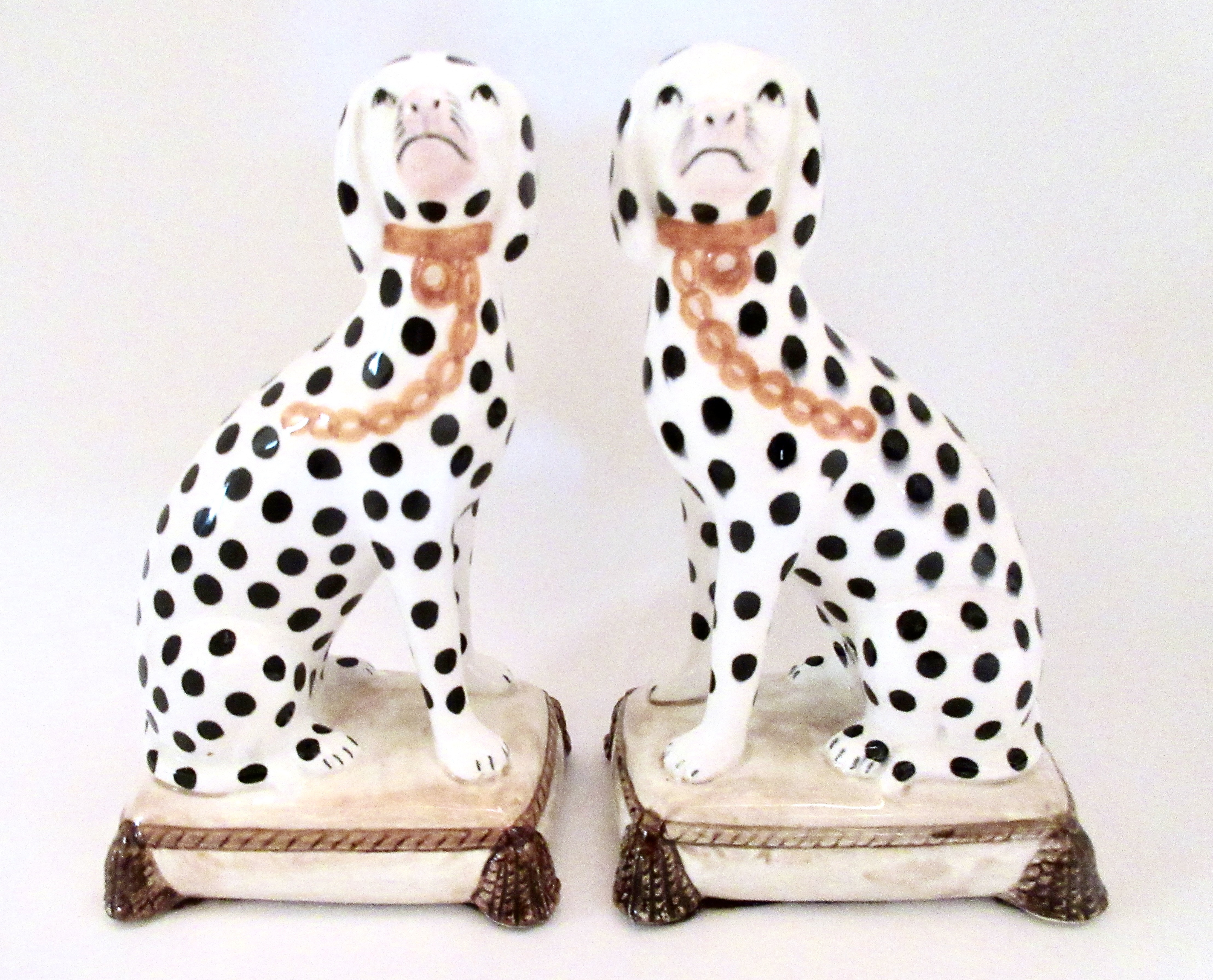 Staffordshire-Style Spotted Dog Bookends | One Kings Lane