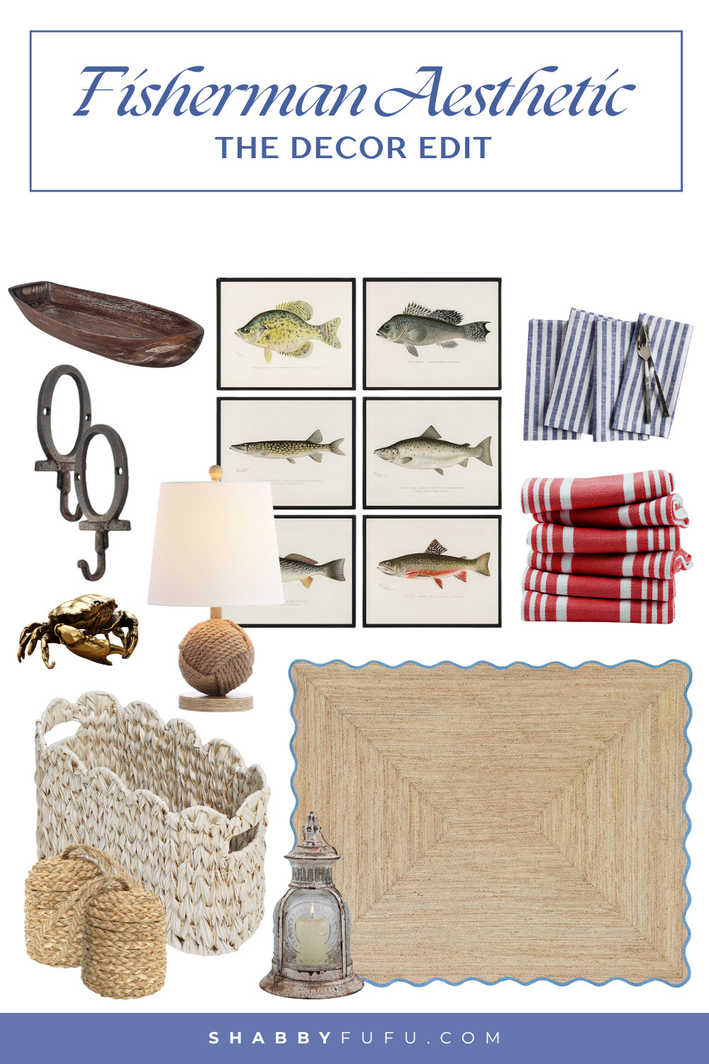 Embrace the fisherman's aesthetic look using classic maritime decor and brass finishing touches! 

 

#LTKSeasonal #LTKHome #LTKFamily