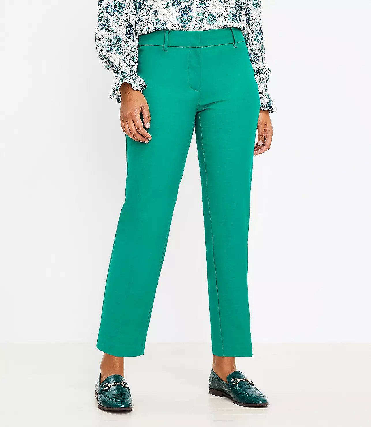 Riviera Slim Pants in Doubleweave | LOFT