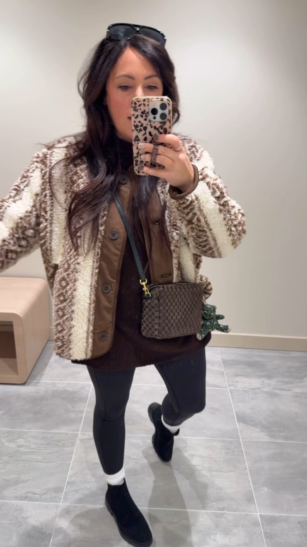 • medium jacket 
• medium sweater 
• medium leggings 
• boots true to size 

#LTKStyleTip #LTKFindsUnder50 #LTKSeasonal