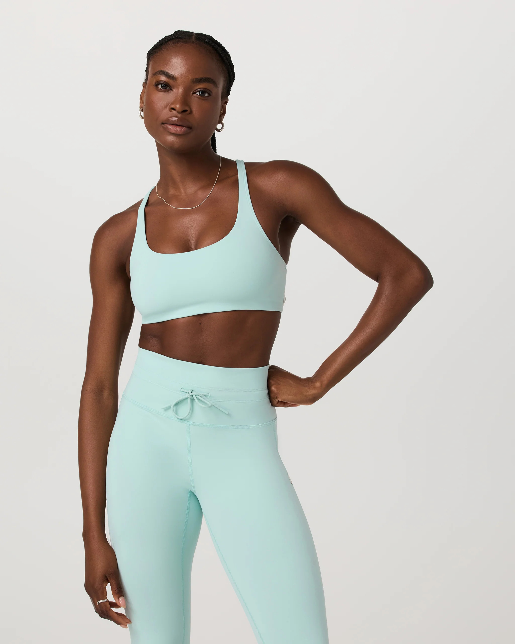 Yosemite Bra | Women's Spearmint Strappy Sports Bra | Vuori | Vuori Clothing (US & Canada)