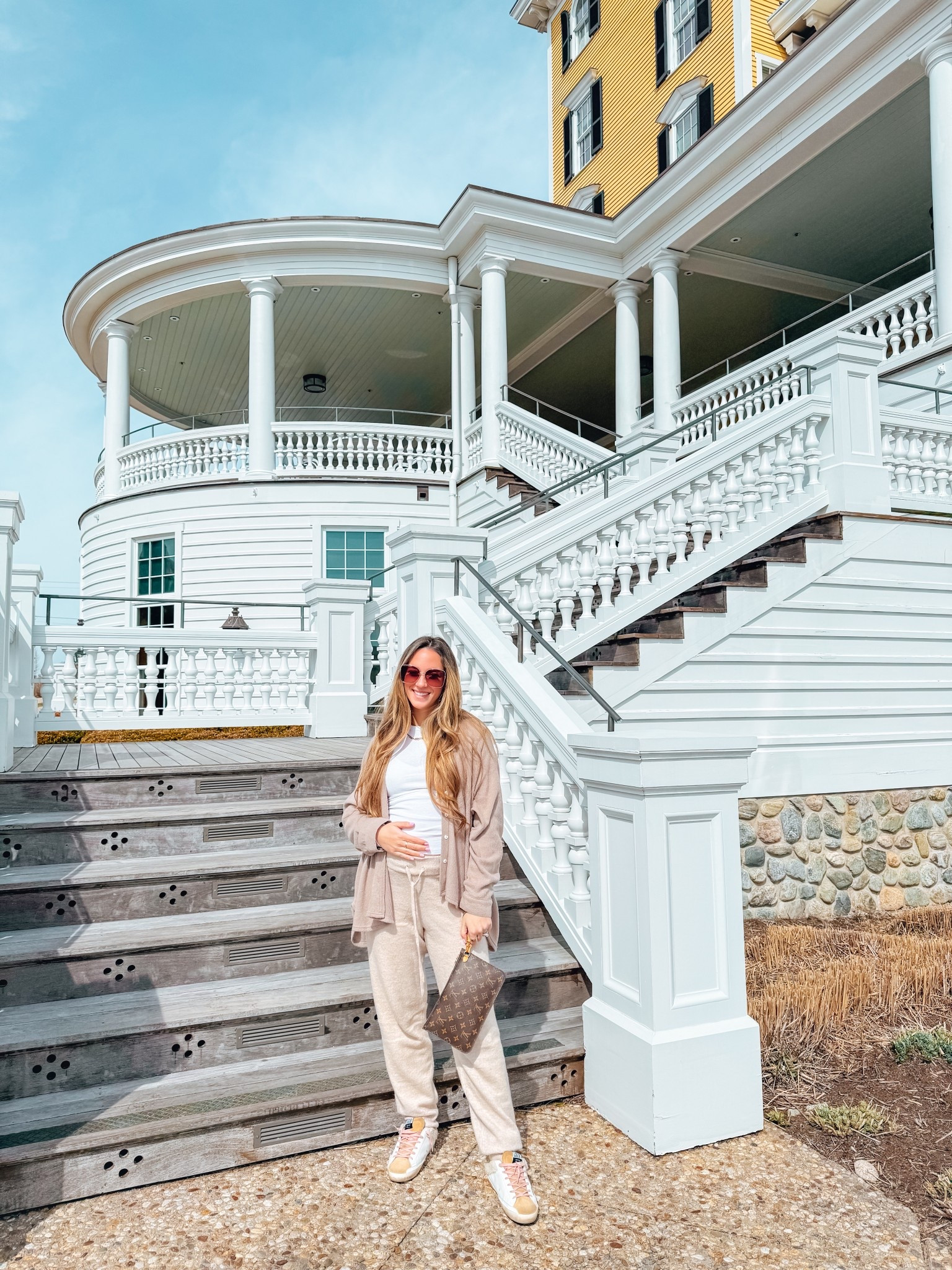 Ready for a cozy breakfast at the Ocean House! 💛 H&M mama joggers // H&M maternity long sleeve shirt 

#LTKFindsUnder100 #LTKFindsUnder50 #LTKBump