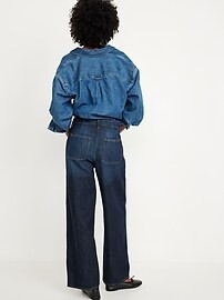 High-Waisted Baggy Wide-Leg Trouser Jeans | Old Navy (US)