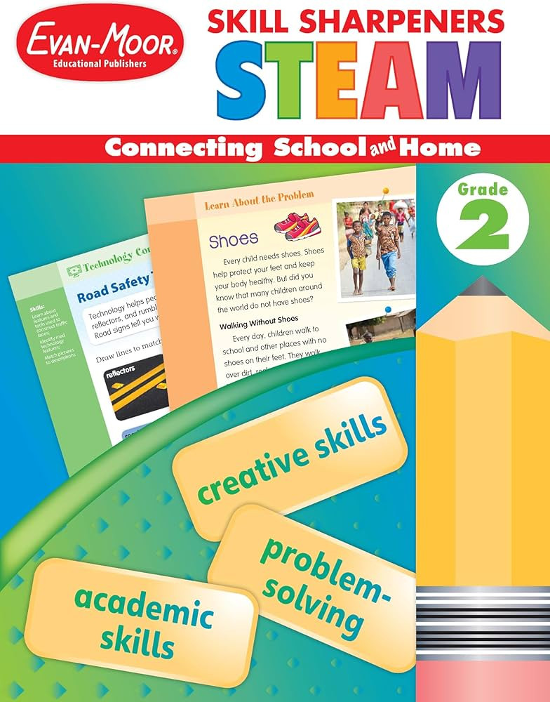 Evan-Moor Skill Sharpeners: Steam, Grade 2 Workbook | Amazon (US)