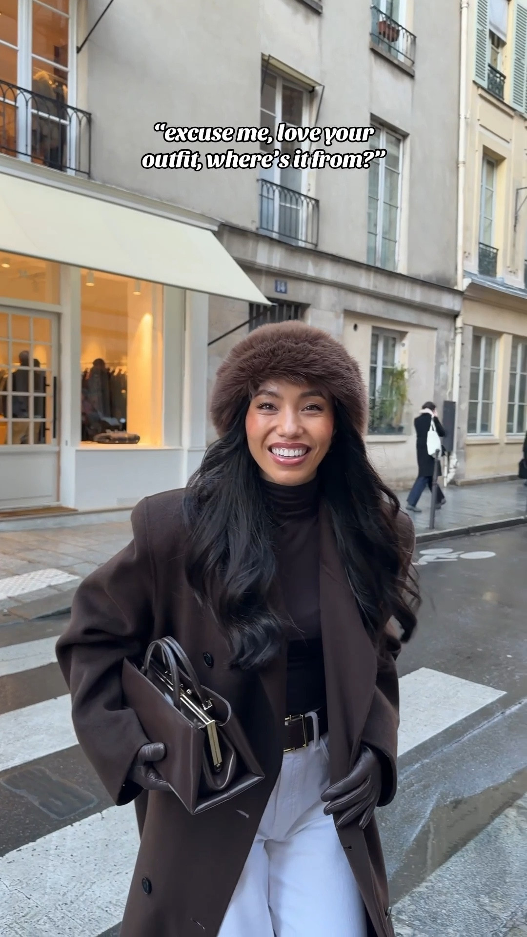 Outfit of the day in Paris 🤎