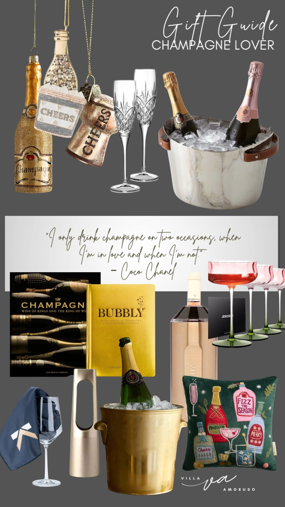 Everything for the ultimate Champagne Lover! Pop the cork and shop all my favorite picks. Cheers! #champagnelover 

#LTKfoodie #LTKHoliday #LTKGiftGuide