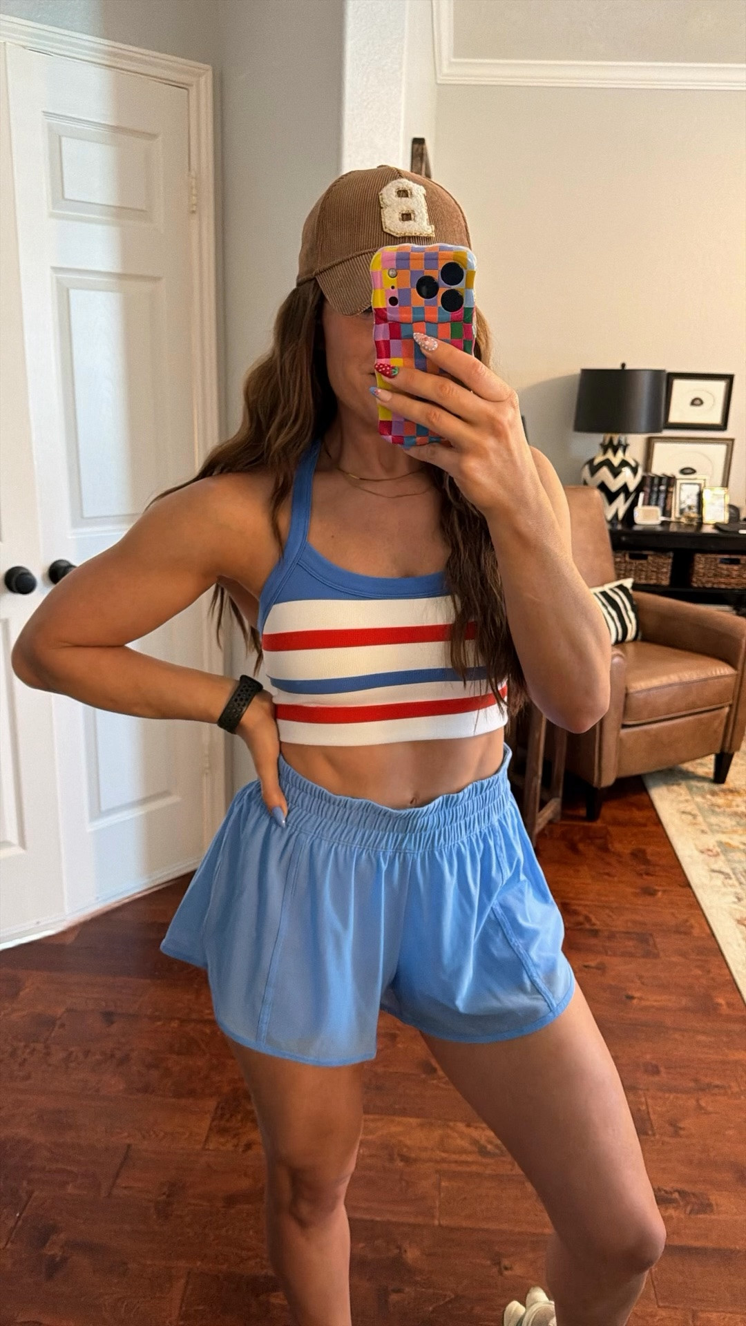 Fourth of July outfit inspo red white and blue workout set from Target Memorial Day Labor Day

#LTKActive #LTKOver40 #LTKootd