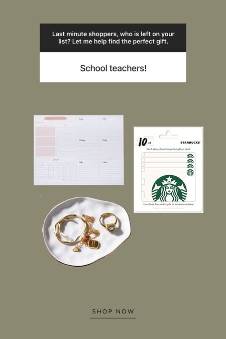 Last minute gifts for school teachers, holiday teacher gifts, gift guide 

#LTKGiftGuide #LTKHoliday #LTKSeasonal