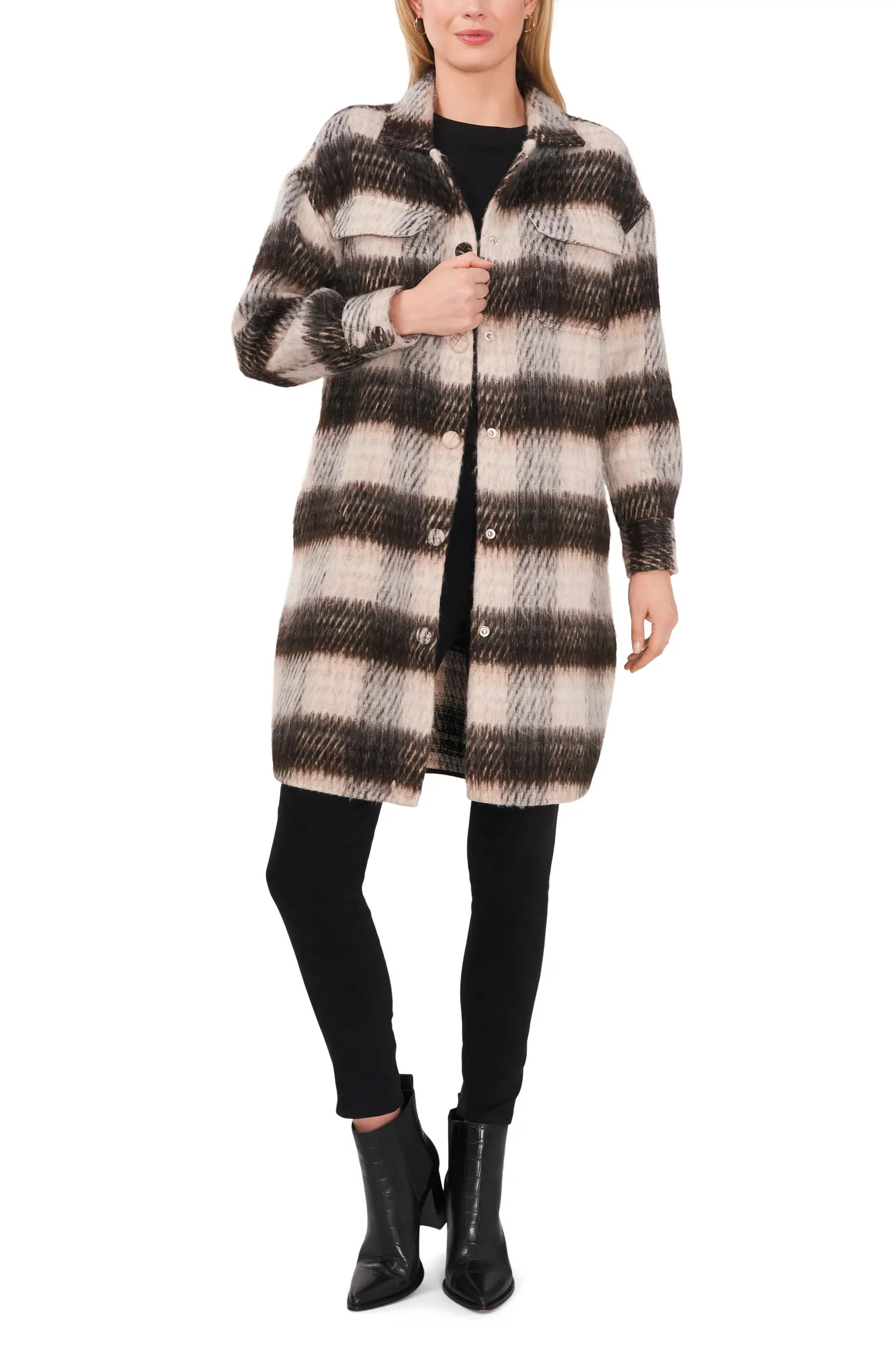 Cozy Plaid Coat | Nordstrom