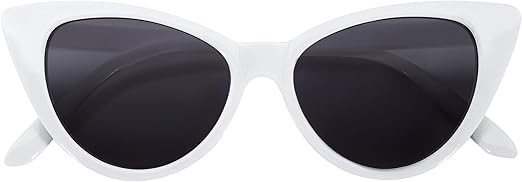 OWL Cateye Sunglasses for Women Classic Vintage High Pointed Winged Retro Design | Amazon (US)