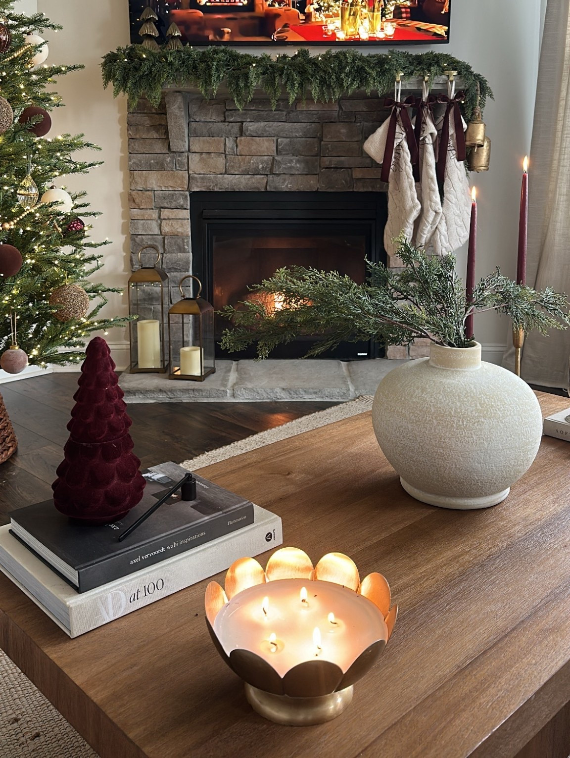Christmas coffee table 

#LTKSeasonal #LTKHoliday #LTKHome