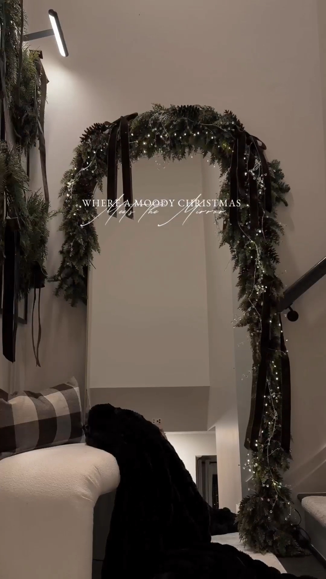 Moody Christmas Mirror Decor | Velvet Ribbons + Evergreen Garland

Where Christmas meets the mirror 🤎✨
Sharing my luxe holiday entryway decor featuring velvet ribbon wreaths, soft greenery, pinecone garland, and cozy textures. Perfect for creating an elevated Christmas moment in any small space.
Shop the full look below — every product is linked for you.

christmas decor, holiday home decor, moody christmas, mirror garland, christmas mirror decor, velvet ribbon wreath, evergreen garland, pinecone garland, cozy holiday entryway, small space holiday decor, winter greenery, luxe holiday decor, neutral christmas decor, organic modern christmas, modern farmhouse christmas, holiday styling inspo, christmas wreath wall, christmas garland ideas, stairway christmas decor, entryway christmas decor, festive home accents

#LTKSeasonal #LTKHoliday #LTKHome