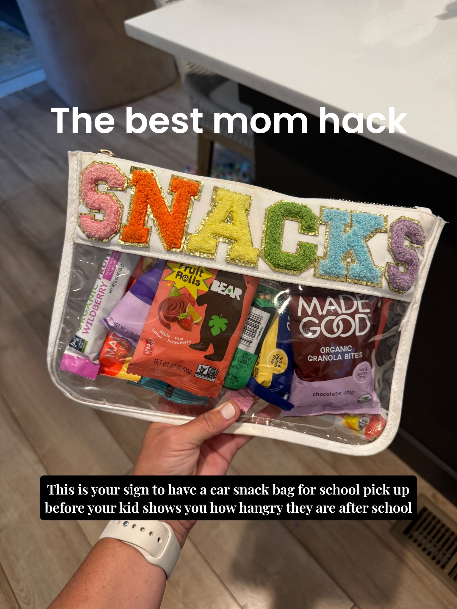 Car snack bag is a must during the school year #kids #momhack #snacks #snackbag #carsnack #healthysnacks #momtip #amazonfind #momfind #snacksbag #travel #onthego #clear #cleartote 

#LTKFamily #LTKKids #LTKTravel