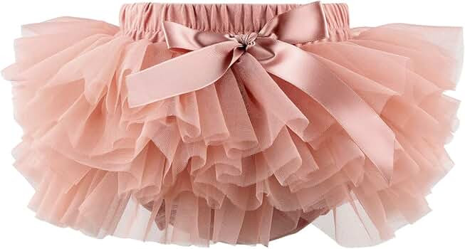 Slowera Baby Girls Fluffy Soft and Smooth Tutu Skirt with Diaper Cover | Amazon (US)