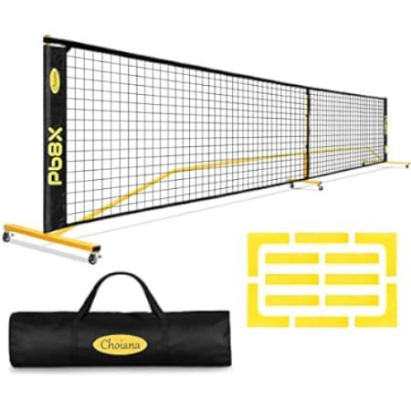 PICKLETECH 5.0 Portable Pickleball Net with Wheels- Indoor & Outdoor Pickleball Nets-22 FT Picklebal | Amazon (US)