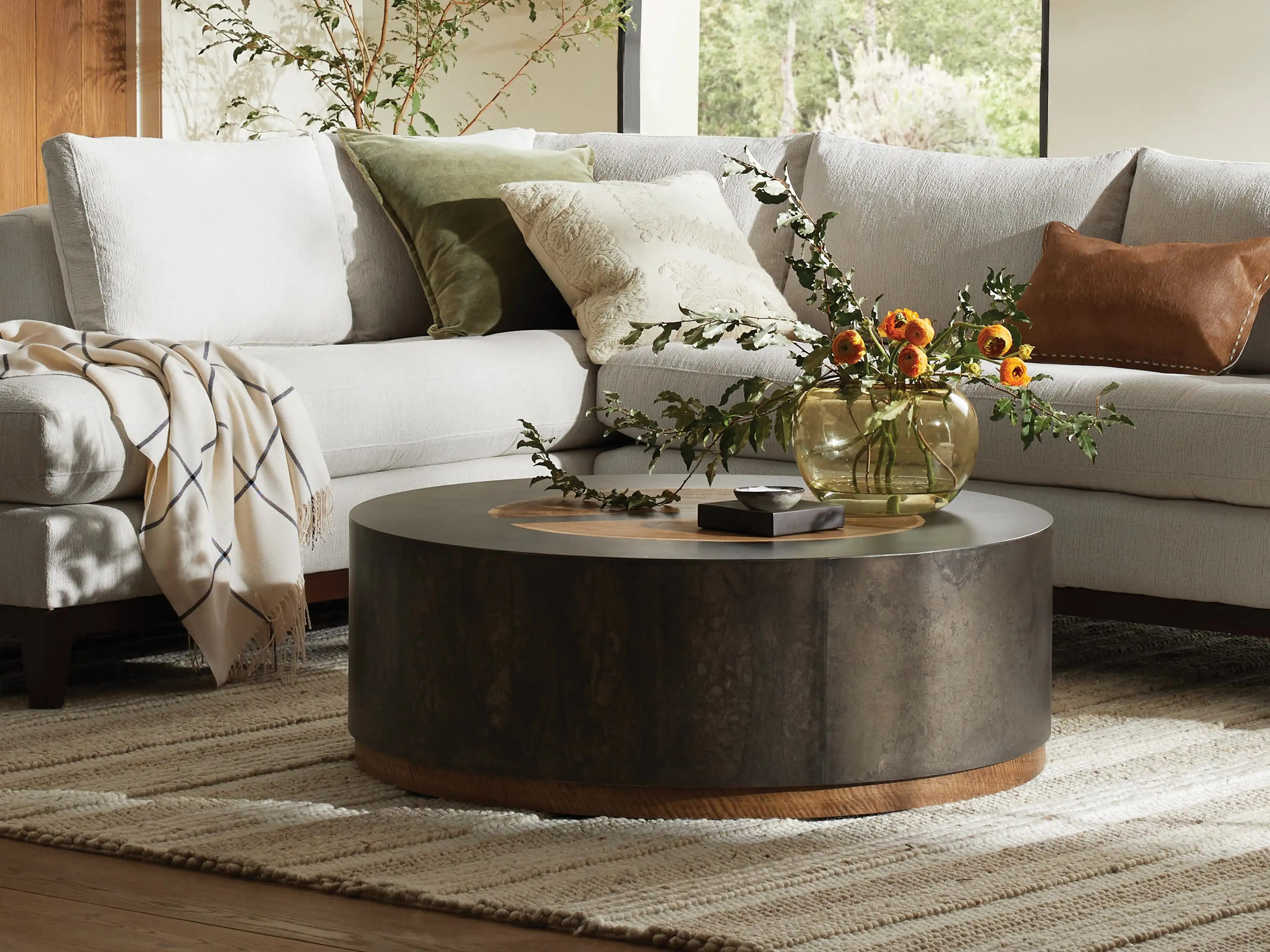 Acacius Round Coffee Table | Arhaus