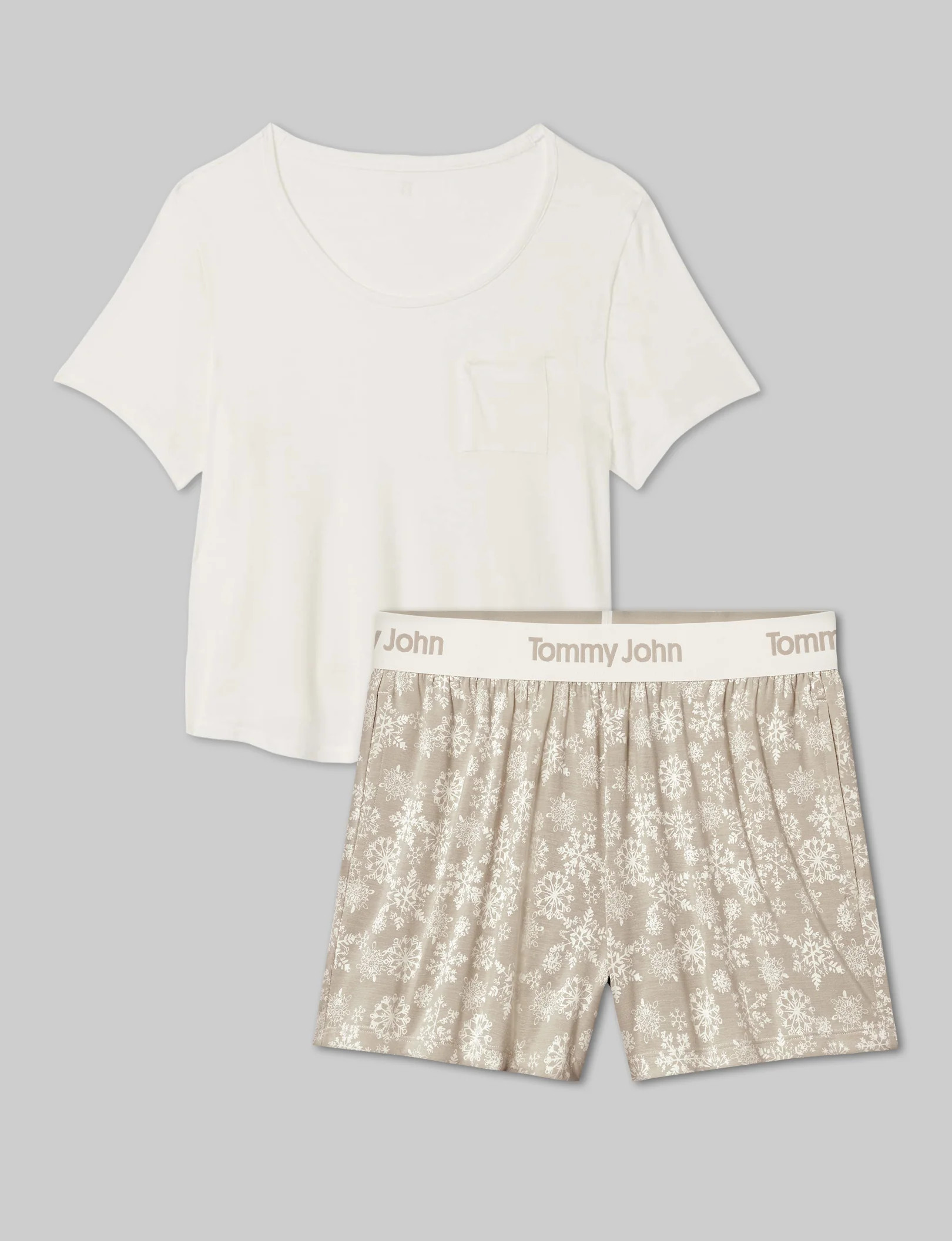 Women's Second Skin Sleep Pocket Tee & Short Set | Tommy John
