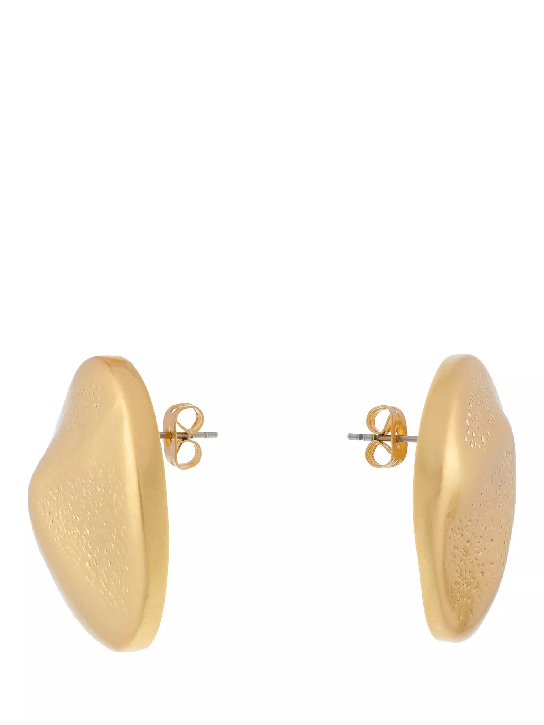 Reiss Pernilla Textured Earrings, Gold | John Lewis (UK)
