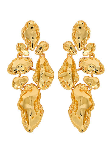 Brut 14kt gold-plated drop earrings | Harvey Nichols