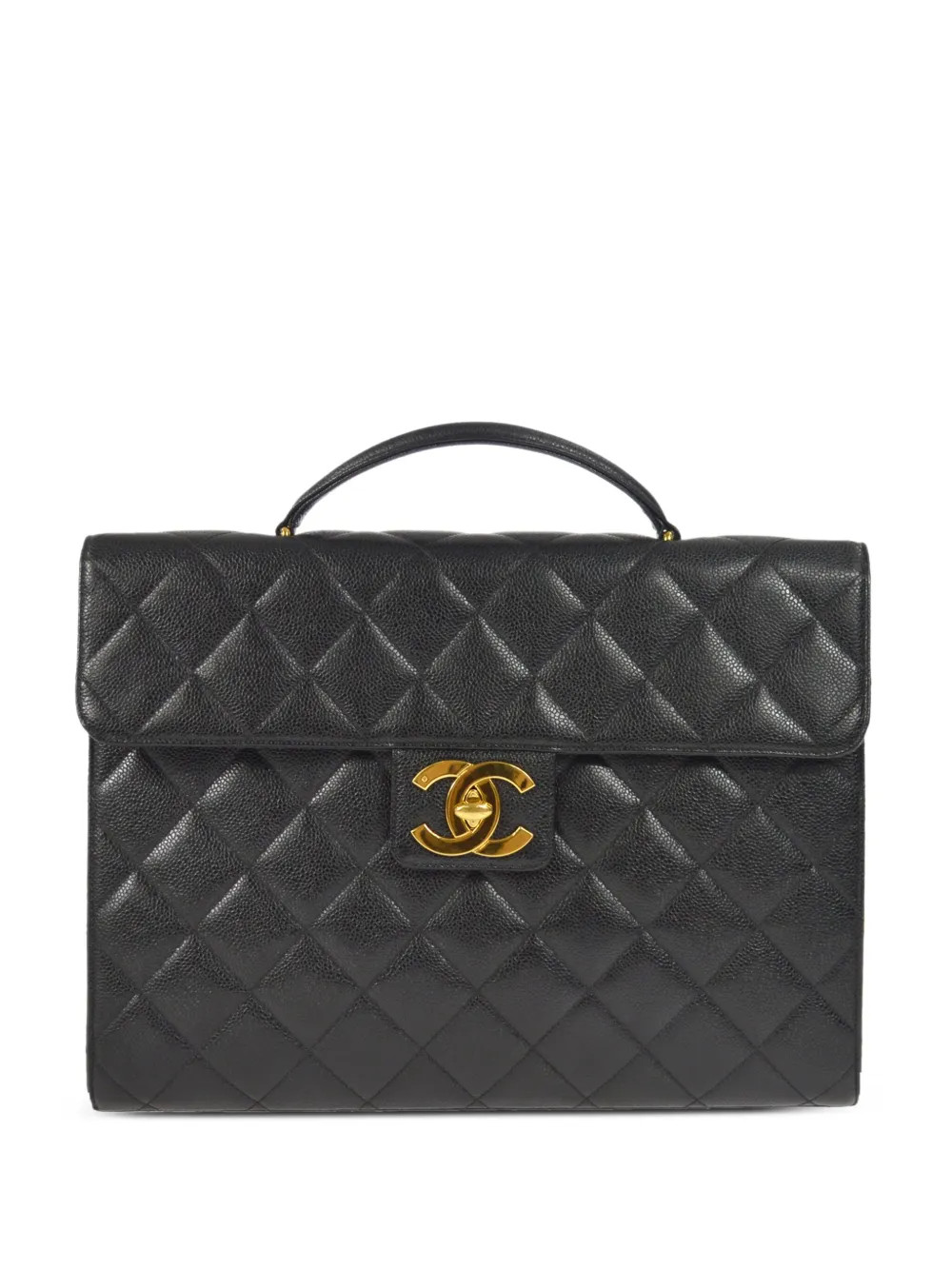 1995 CC diamond-quilted briefcase | Farfetch Global