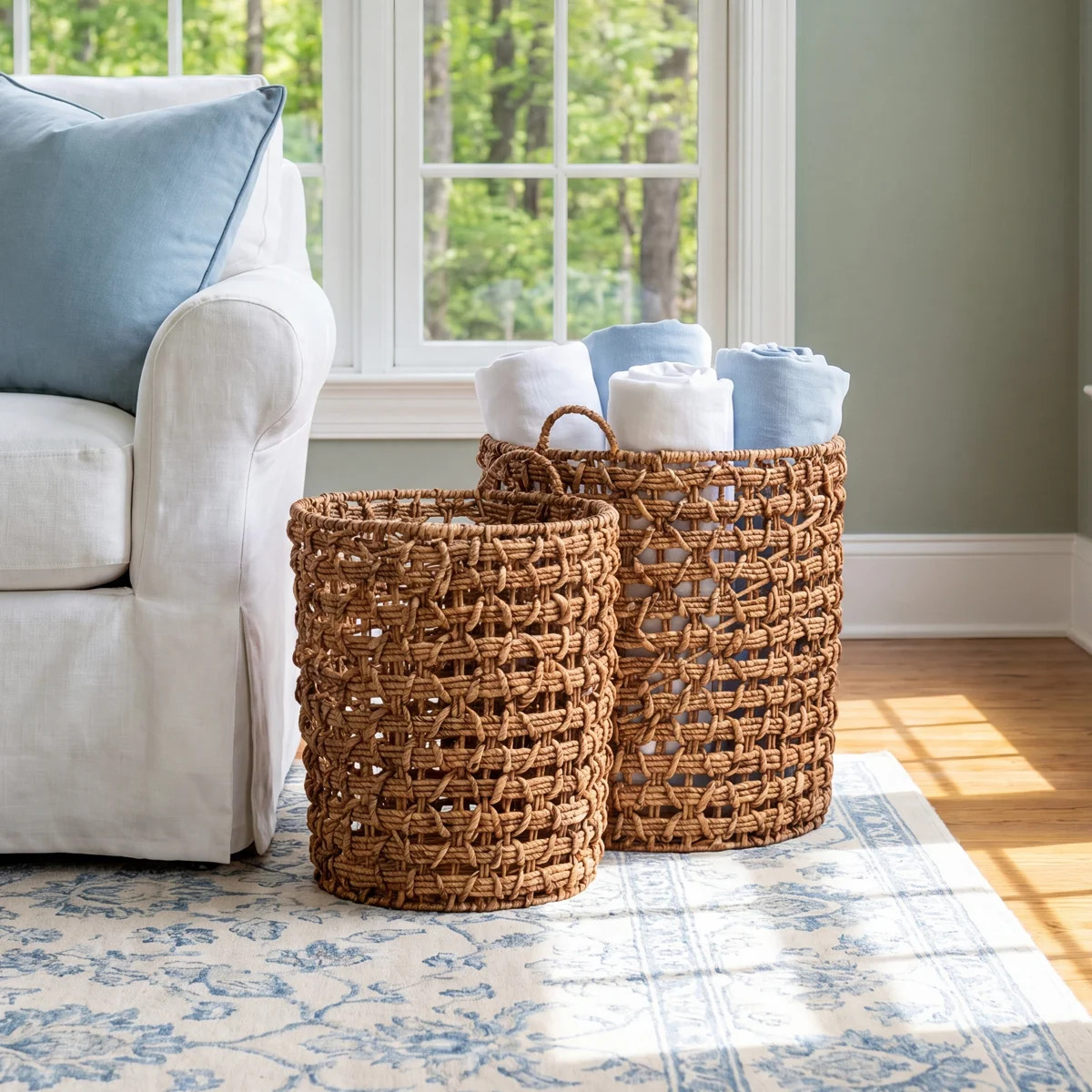 Rosalind Round Water Hyacinth Baskets | Wayfair North America